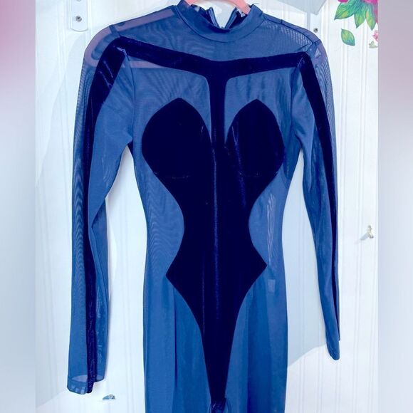 NWT Shane Justin mesh bodysuit Sz M - Picture 3 of 10